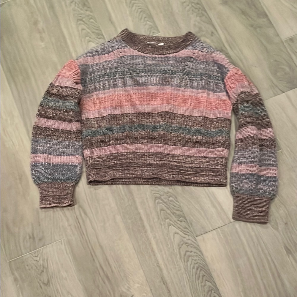 GAP Girls Pink, Blue, And Purple Sweater Size: L